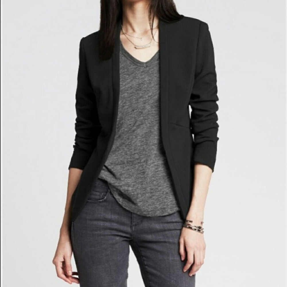 Banana Republic Cutaway Soft Blazer 6